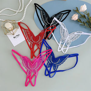 Slip con Ricamo a Farfalla Traforato, Perizoma <span class=keywords><strong>Sexy</strong></span> in Pizzo, Intimo Femminile a Vita Bassa - Product Image 5