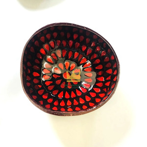 ชามใส่ของตกแต่งระดับไฮเอนด์สำหรับโรงแรมหรูชามเปลือกมะพร้าวฝังด้วยมือ - Product Image 4