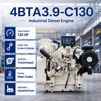Motor Diésel Turboalimentado y Postenfriado de 6 Cilindros y 4 Tiempos Cums 4BTA3.9-C130 para Excavadoras, Cargadoras y Maquinaria de Construcción