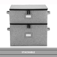 Sac de rangement à coque dure pour verre à vin, bonne capacité de charge, boîte à vaisselle, sac de rangement anti-poussière avec fermeture éclair