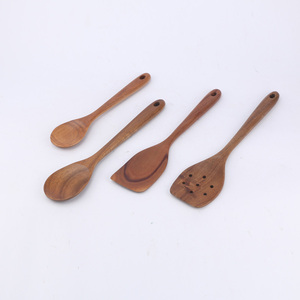 Juego de Espátulas y Cucharas para Sopa de Madera Natural Ecológica, Antiadherentes, con Logotipo Personalizado OEM ODM, Venta al Por Mayor de Fábrica - Product Image 1