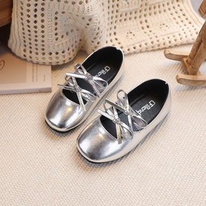 Scarpe per Bambini Primavera/Autunno 2026, Eleganti Scarpe da Principessa con Fiocco, Stile Coreano per Bambine, in Poliuretano - Product Image 4