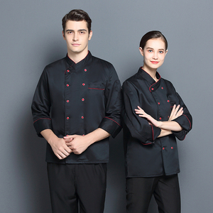 Uniforme <span class=keywords><strong>de</strong></span> chef d'hôtel personnalisé avec logo brodé Manteau <span class=keywords><strong>de</strong></span> <span class=keywords><strong>cuisine</strong></span> <span class=keywords><strong>de</strong></span> restaurant croisé Vêtements <span class=keywords><strong>de</strong></span> <span class=keywords><strong>travail</strong></span> - Product Image 4