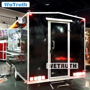 รถพ่วงขายอาหารวินเทจ ได้รับการรับรองมาตรฐาน ISO ผลิตจากไฟเบอร์กลาสและอะลูมิเนียม พร้อมอุปกรณ์ขายขนมและของทอด ใช้เป็นครัวเคลื่อนที่สำหรับใช้งานกลางแจ้ง - Product Image 5