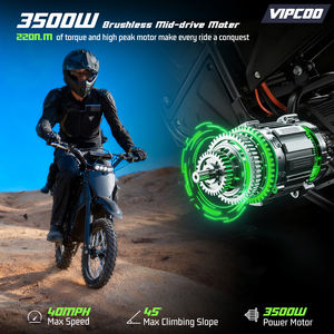 Fabricant vérifié VIPCOO H3 Moteur à engrenages 23Ah Moto électrique tout-terrain pour enfants à suspension intégrale Moto électrique pour jeunes - Product Image 2