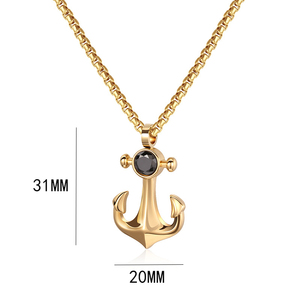 สร้อยคอจี้ห้อยคอสไตล์ฮิปฮอปไวกิ้งไม่มีสารกันการเสื่อมเสียกันน้ำทำจากสแตนเลสสตีลแฟชั่นสำหรับผู้ชายผู้หญิงขายส่ง - Product Image 4