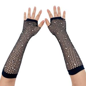 Nouveaux <span class=keywords><strong>gants</strong></span> sans doigts sexy pour femmes, mitaines en <span class=keywords><strong>dentelle</strong></span> de mariée, longs <span class=keywords><strong>gants</strong></span> en résille respirants pour la danse et les soirées à thème - Product Image 2