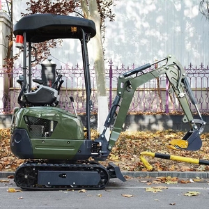 <span class=keywords><strong>Mini</strong></span> Escavatore Cingolato Zero Tail Pilotato con Cabina, Escavatore Idraulico per Lavori in Frutteto, Giardino e Cortile con Martello Demolitore e Pinza - Product Image 3
