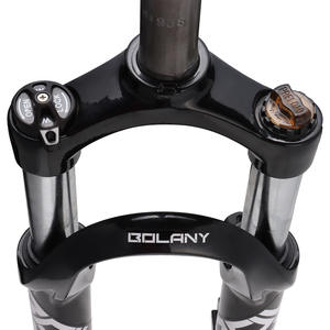 Horquilla Delantera para Bicicleta de 20 Pulgadas, 28.6mm, con Resorte Helicoidal, Amortiguador, Eje QR, Rojo - Product Image 4