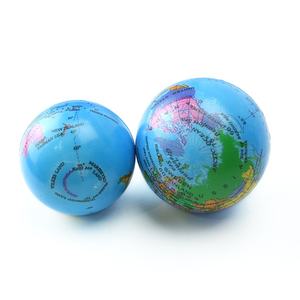 Mainan edukasional terapi bola bumi bulat bola melenting bola latihan tangan bola peta dunia dunia, tinggi kecil bola memantul - Product Image 6