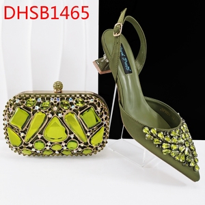 <span class=keywords><strong>Scarpe</strong></span> eleganti da donna con tacchi alti africani di lusso set di borse abbinate per festa nuziale <span class=keywords><strong>scarpe</strong></span> da sposa da donna - Product Image 5