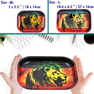Logotipo personalizado 18*14CM Hojalata Fumar Estaño Metal Hierba Rolling Tray Tin Metal Tray - Product Image 6