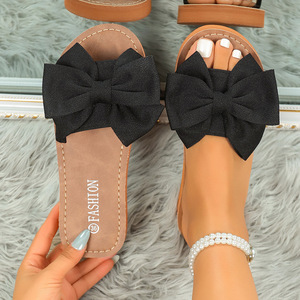 Sandalias de Playa con Lazo, Estilo Veraniego, para Viajes, Sandalias Blancas Versátiles para Mujer - Product Image 1