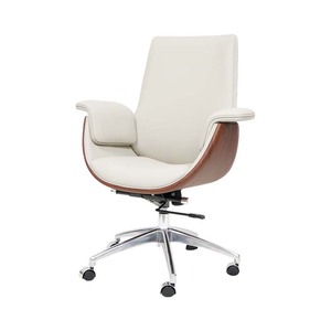 Modern Minimalist PU Leather Adjustable Height Manually <b>Reclining</b>- Metal Base <b>Gaming</b> <b>Chair</b> for Office and Classroom Use - Product Image 1