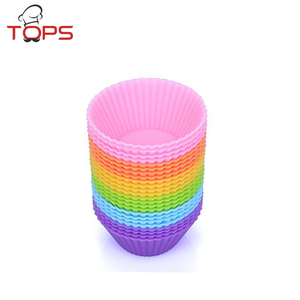 Многоразовые антипригарные силиконовые формочки для выпечки/подкладки для кексов для маффинов круглая форма для выпечки желатина, закусок, замороженных лакомств - Product Image 6