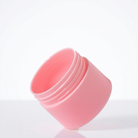 Pot cylindrique givré en PP de 5-50g avec couvercle à vis pour crème cosmétique et masque facial, emballage de flacon de lotion