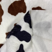 Yüksek çözünürlüklü inek baskı desen % 100% polyester FDY süper yumuşak yüksek kaliteli kadife baskı kumaş ev tekstili için/bebek kumaş