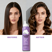 Mousse coiffante pour cheveux bouclés, vagues de plage, définition des boucles, vente en gros, marque privée pour hommes et femmes, mousse pour boucles, vagues, tresses, boucles