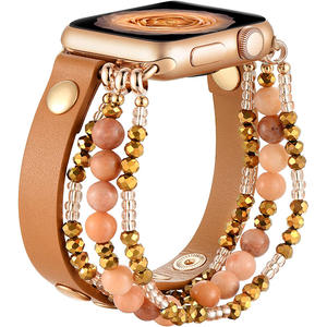 <span class=keywords><strong>Bracelet</strong></span> en <span class=keywords><strong>cuir</strong></span> élastique léopard pour femmes <span class=keywords><strong>Bracelet</strong></span> de montre perlé pour <span class=keywords><strong>Apple</strong></span> <span class=keywords><strong>Watch</strong></span> Band 38 40 41 49 Mm pour Iwatch Se Series 10 9 <span class=keywords><strong>8</strong></span> 7 6 5 - Product Image 1