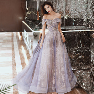 Off The Shoulder Evening Gown For Women Empire Waist Ball Gown Organza Long Dress Vintage Style 3D Patterns Formal Party Wear - Product Image 3