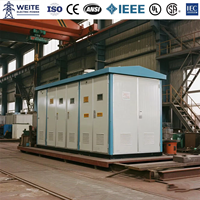 Transformateur de sous-station compact préfabriqué monté sur socle 10KV 11KV 500kVA 1000kVA 2000kVA 400V Triphasé Extérieur Personnalisable