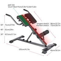 2024 Offre Spéciale nouveau Design intérieur musculation support Offre Spéciale pliable romain incliné multifonctionnel chaise de Fitness