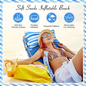 شعار مخصص محمول في الهواء الطلق نفخ المتسكع الشمس الصيف الشاطئ حمامات الرمال السفر العطلات إزالة غطاء حزام الظهر - Product Image 3