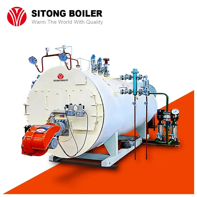 Automatic 1- 20 tonnen Industrial Oil Gas Fired Steam Boiler für Textile Mill/Food/Garment Factory