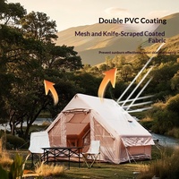 Carpa Inflable para Acampar al Aire Libre Pengyuan, 6.3 Metros Cuadrados, 3000MM, Impermeable, Doble Capa, Resistente a la Lluvia, Cálida y Gruesa