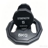 Harga Pabrik Grosir Alat Fitness Angkat Beban Bebas Set Plat Beban Barbell Gym Dari 2.5kg hingga 25kg untuk Angkat Berat di Gym