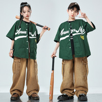 Costumes de danse jazz pour filles, tenues de performance de danse de rue de style japonais, shorts et pantalons de danse hip-hop pour enfants
