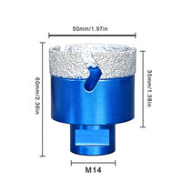 Scie cloche électrique portative brasée robuste pour carrelage, foret diamanté de 40 mm pour projets de construction polyvalents