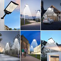 Lampadaire Solaire 200W Étanche IP65 en ABS, Allumage Automatique du Crépuscule à l'Aube, 12+ Heures d'Éclairage pour Rue et Jardin, Faible MOQ, Logo Personnalisé