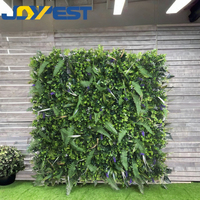 100*100cm diskon besar rumput hijau putih plastik daun rumput Lavender tanaman buatan rumput untuk dekorasi taman rumah