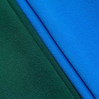 Tissu de doublure en micro polaire pour veste, sweat à capuche, vêtement d'hiver, 135 GSM, 100% polyester, brossé d'un côté, teint uni, largeur 160 cm