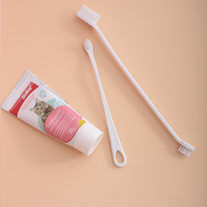 Kit dentaire pour <span class=keywords><strong>chat</strong></span> Bioline Factory Wholesale : brosse à dents et dentifrice modernes en plastique écologique aux saveurs de <span class=keywords><strong>fromage</strong></span> - Product Image 4