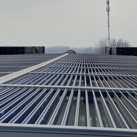 Toit à lames en aluminium bioclimatique, panneau de toit à lames, mur à lames métalliques, auvent horizontal, revêtement en poudre pour usage extérieur