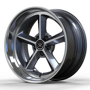 Rines Clásicos Forjados a Medida de 2 Piezas en Color Gris Metálico de 18'', 19'', 20'' y 21'' para <span class=keywords><strong>Ford</strong></span> <span class=keywords><strong>Mustang</strong></span> - Product Image 4