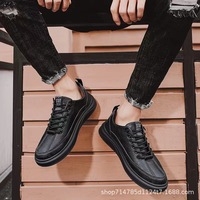 Nouvelles Chaussures Homme Automne Transfrontalières Commerce Extérieur Baskets de Sport Décontractées Respirantes Tendance Couleur Unie Blanches