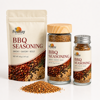 Étiquette personnalisée pour les marques de produits de marque privée : Pots en verre, sachets et emballages en métal pour assaisonnements BBQ