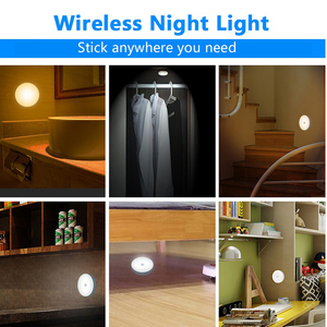 Motion Sensor Light Indoor Battery Operated LED Closet <strong>Night</strong> Light 3M Adhesive Magnetic for Hallway Closet Wireless Sensor <strong>Night</strong> - Product Image 3