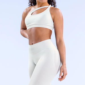 Soutien-gorge <span class=keywords><strong>de</strong></span> <span class=keywords><strong>sport</strong></span> à col carré et absorption des chocs pour femmes, soutien-gorge <span class=keywords><strong>de</strong></span> yoga, <span class=keywords><strong>lot</strong></span> <span class=keywords><strong>de</strong></span> vente en gros, tissu en spandex compressif Supplex pour le <span class=keywords><strong>sport</strong></span> - Product Image 2