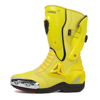 Chaussures de course de moto toutes saisons Bottes de moto antidérapantes anti-chute pour hommes femmes Concurrence tout-terrain pour l'automne et l'hiver