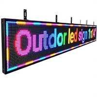 Letrero LED de Aluminio para Exteriores P10, Pantalla Digital Programable con Desplazamiento, Tablero de Mensajes, Control WiFi Personalizado, Montaje en Pared