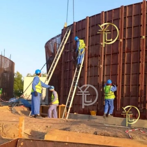 <span class=keywords><strong>Coffrage</strong></span> <span class=keywords><strong>en</strong></span> acier pour béton DTY sur mesure, conception circulaire à rayon, pour murs courbes, réservoirs et piscines - Product Image 2