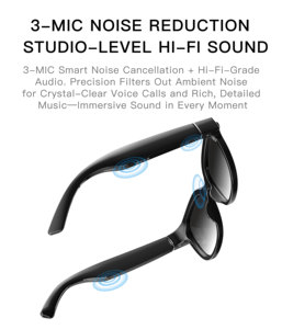 Gafas Inteligentes AG66 con IA, Cámara de 13MP, Video 4K, Resistencia al Agua IP54, WiFi 6, Control por <span class=keywords><strong>Voz</strong></span>, Traducción en Tiempo Real, Vista en Primera Persona - Product Image 3