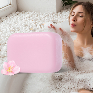 Savon en barre Laikou Japan <span class=keywords><strong>Sakura</strong></span> 90g pour hommes et femmes, nettoyant pour les mains, nettoyant pour le visage, savon de bain avec filet moussant - Product Image 2
