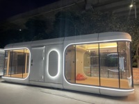 Module innovant pour complexe hôtelier, Villa capsule spatiale unique à 2 chambres, Maison préfabriquée en acier moderne, Faible consommation d'énergie, Hôtel à valeur U faible