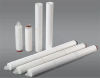 Cartouche filtrante plissée en PTFE hydrophobe de 0,2 micron, 10 pouces, haut débit, pour filtration d'air - Demande de devis
