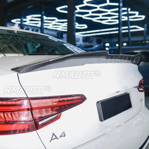 สปอยเลอร์สำหรับ Audi A4 B9 ปี 2017 2018 2019 2020 2021 2022 คุณภาพสูง ผลิตจากพลาสติก ABS สีรองพื้น สำหรับติดตั้งท้ายรถยนต์ แต่งรถ - Product Image 5